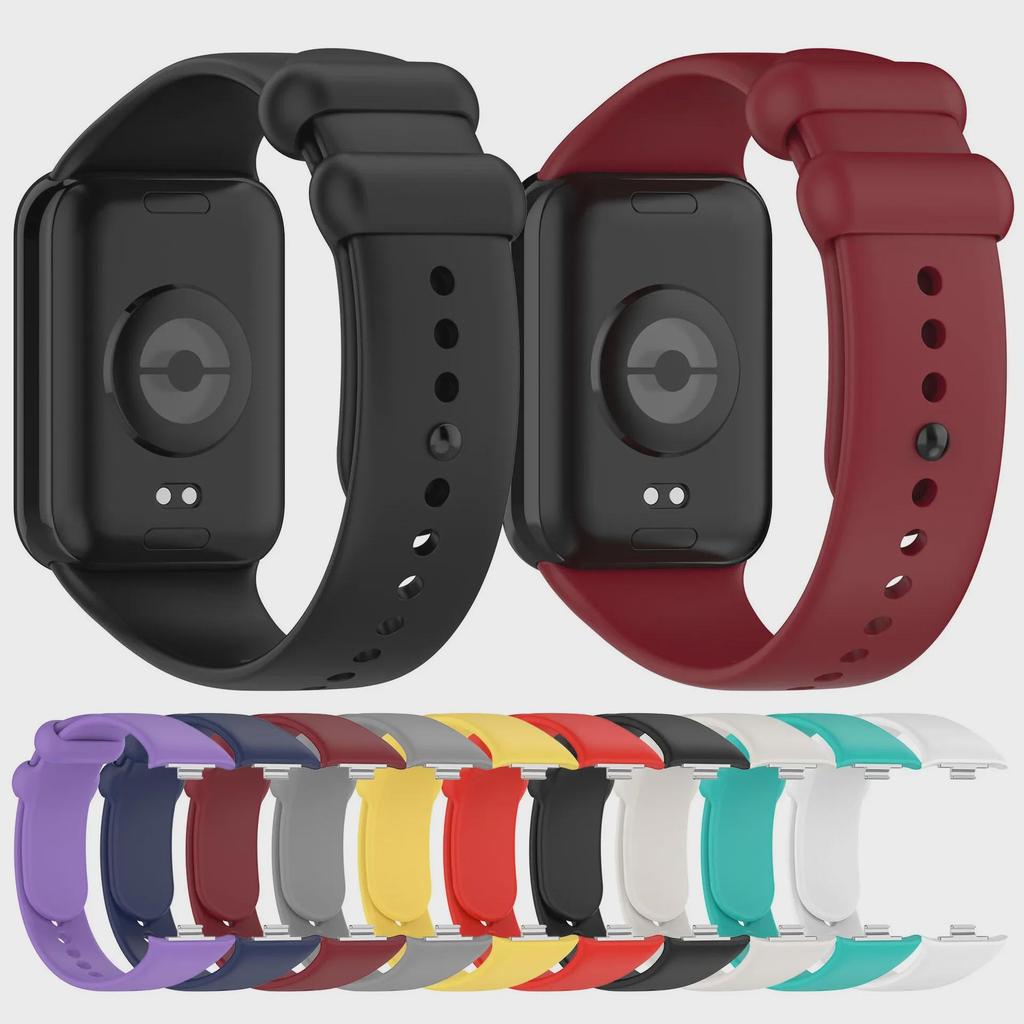 Силиконовый ремешок для Xiaomi Mi Band 8/9 Pro - металлический интерфейс, умный спортивный ремешок