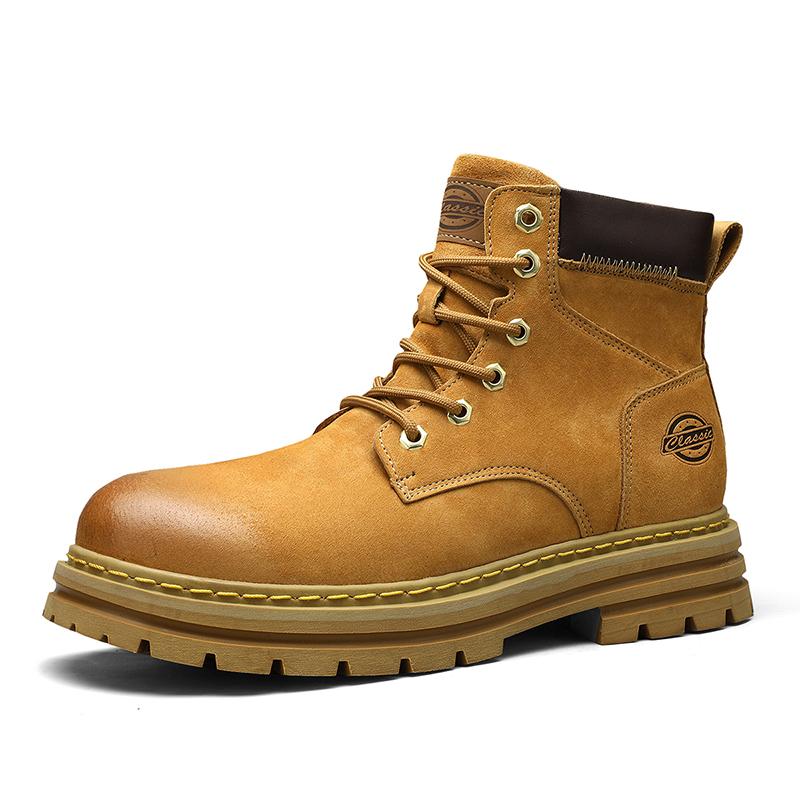 Мужские ботильоны с высоким берцем, короткие зимние ботинки, повседневная обувь из плюша для активного отдыха