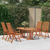 VidaXL 5-Piece Garden Dining Set Patio Dining Furniture Outdoor Terrace Dining Table and Chairs 3087341