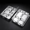 304 Stainless Steel 5-Compartment Lunch Tray
