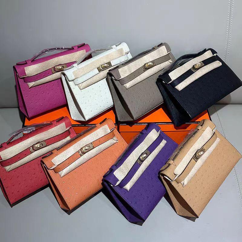 Новая женская сумка из натуральной кожи, верхний слой из коровьей кожи с рисунком под страуса, женская сумка через плечо