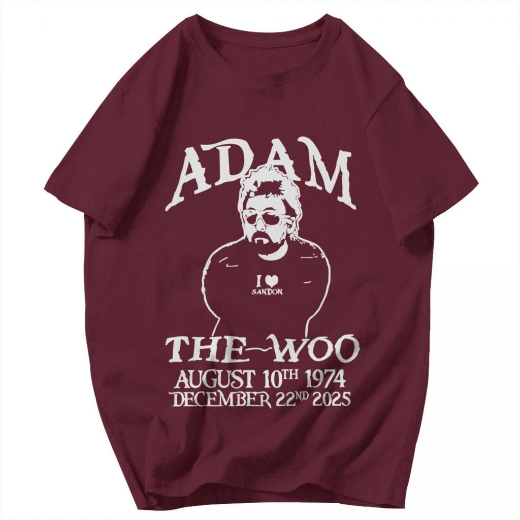 Мужская футболка Adam The Woo RIP Винтажная Уникальная Y2K Графическая Аниме Унисекс Одежда Футболки