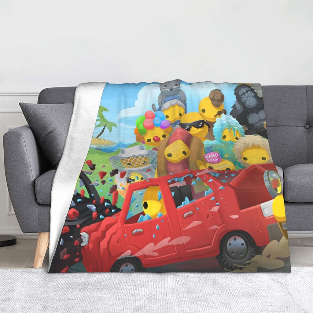 Wobbly Life Online Game Throw Blanket for Couch Soft Fuzzy Plush Blanket 50x60 Inch Multi-size Bedspread for All Seasons