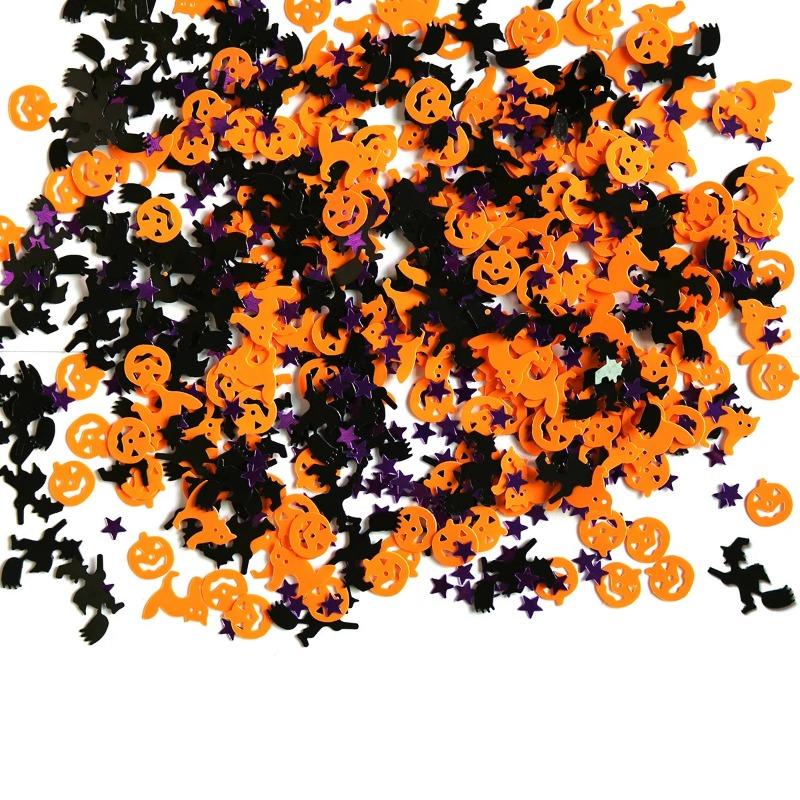 Жуткий день украшения украшения стола бумажное конфетти блестящие украшения украшения Хэллоуин конфетти привидения тыква паук