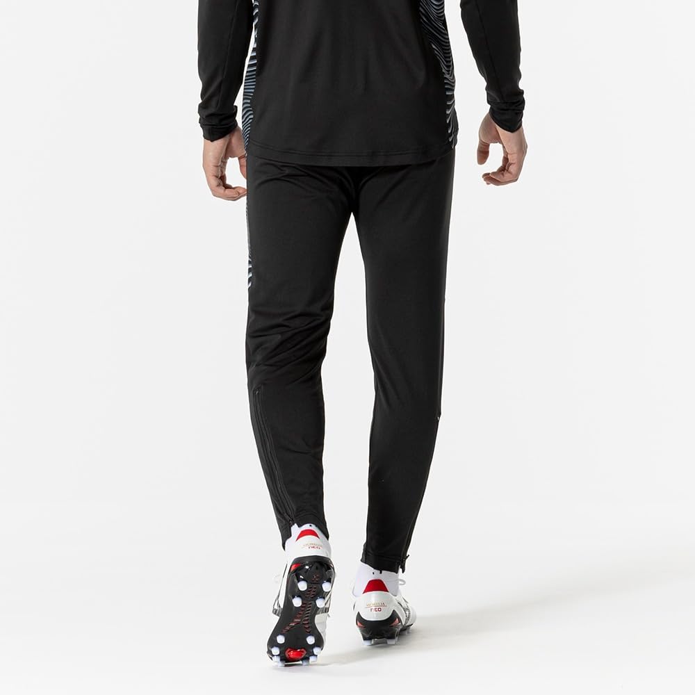 Тренировочные брюки для футбола, Джерси, Облегающий крой, Унисекс, Взрослый, Черный, Размер XL (P2MDB035)