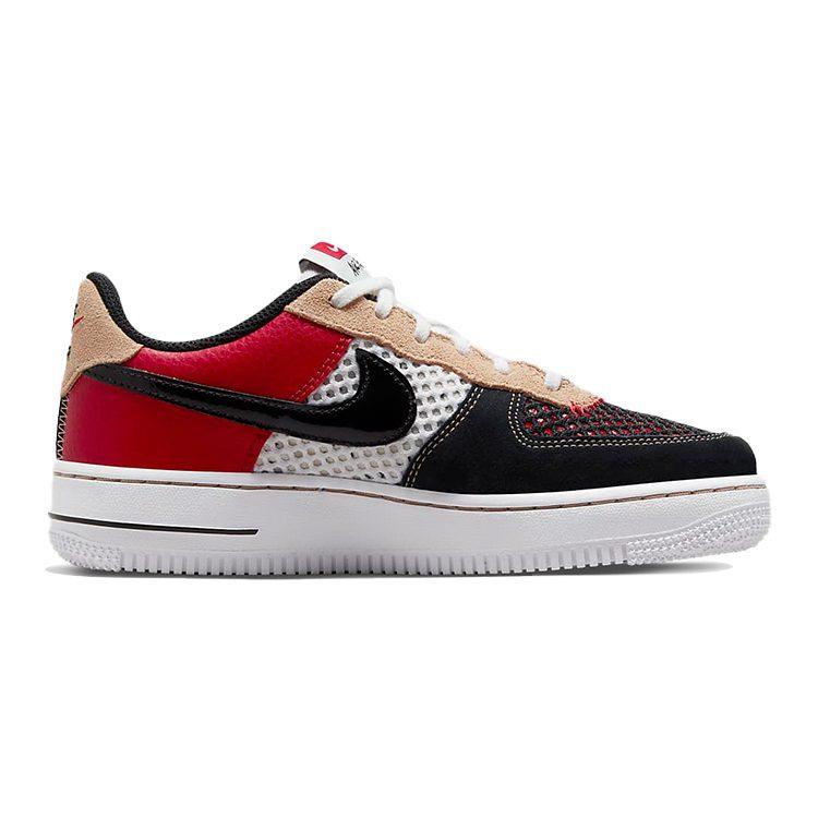 Nike Кроссовки Nike Air Force 1 'Alter And Reveal' Низкие Скейтбордические Черно-Красные Унисекс DO6113-100
