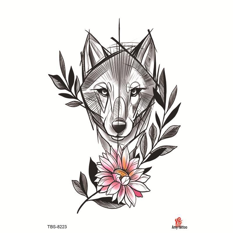 Водонепроницаемый набор тату-наклеек на всю руку с тотемными символами