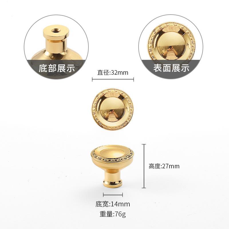 European Solid Brass Handles for Furniture Shell Shape Cabinet Knobs and Handles Kitchen Drawer Handles Shoe Cabinets Pulls
