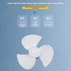 Ceiling Fan Strong Airflow Low Noise 360-Degree Adjustable Simple Installation Bedroom Living Room Air Circulation Fan Accessories