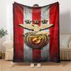 Benfica Theme Printed Blanket - Perfect for Couch, Bed, Travel & Outdoor Use | Machine Washable, Cozy & Durable.