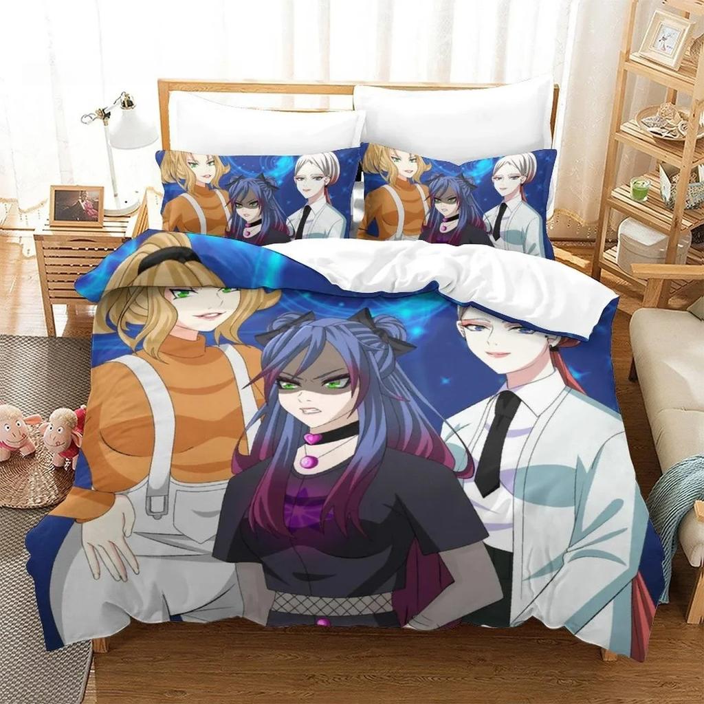Hypnosis Mic Набор постельного белья с принтом Anima, комплект с наволочкой, пододеяльником, односпальный, двуспальный, Queen, King Size
