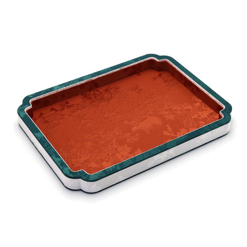 Palace Style Jewelry Display Tray with Agate or Jade Beads for Accessory Storage and Antique Viewing