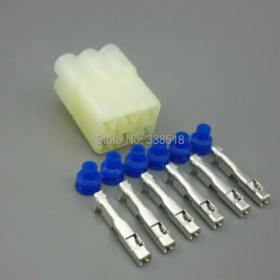 JJSJQCPJYXGS 6 Pin HM 090 Female Motorcycle Connector 6189-6171 6180-6181 Electrical Connector Fit for Toyota