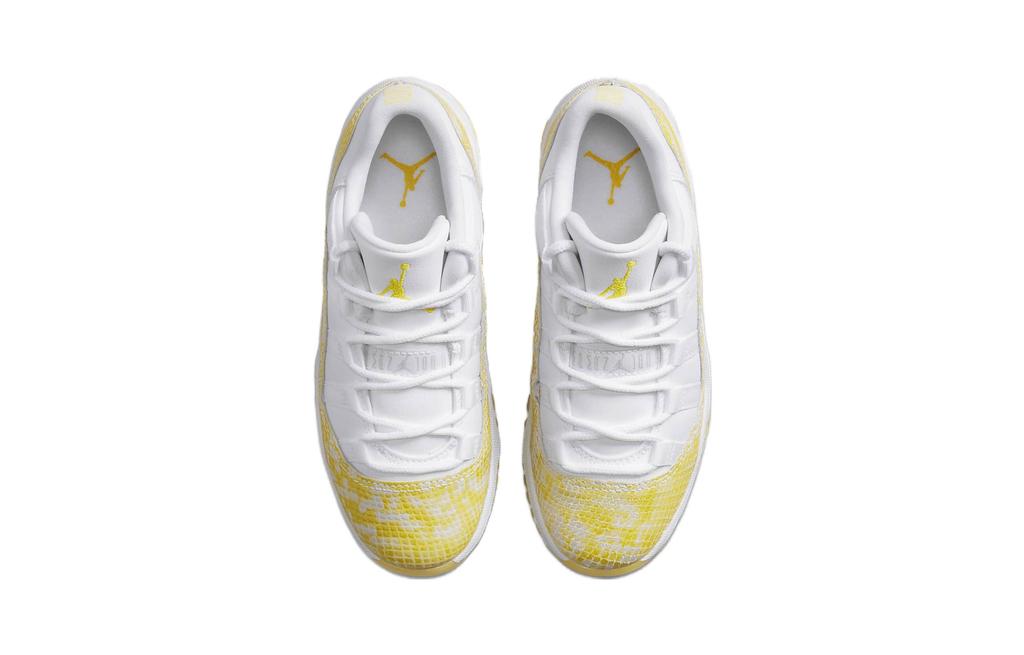 Jordan 11 Ретро Низкие Желтые Змеиная Кожа PS 580522-107
