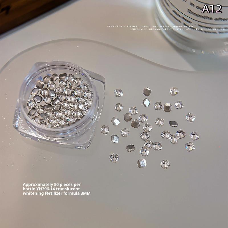 Смешанные циркониевые стразы для ногтей, блестящие бриллианты для ногтей, плоские драгоценные камни для ногтей, стеклянные камни, украшение для ногтей, шарм для ногтей, DIY маникюрное искусство
