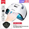 114W SUN X7 LED UV Lamp for Manicure Nail Lamps 57 LEDs Nail Dryer for Curing UV Gel Varnish Nail Tools with Sensor LCD Display