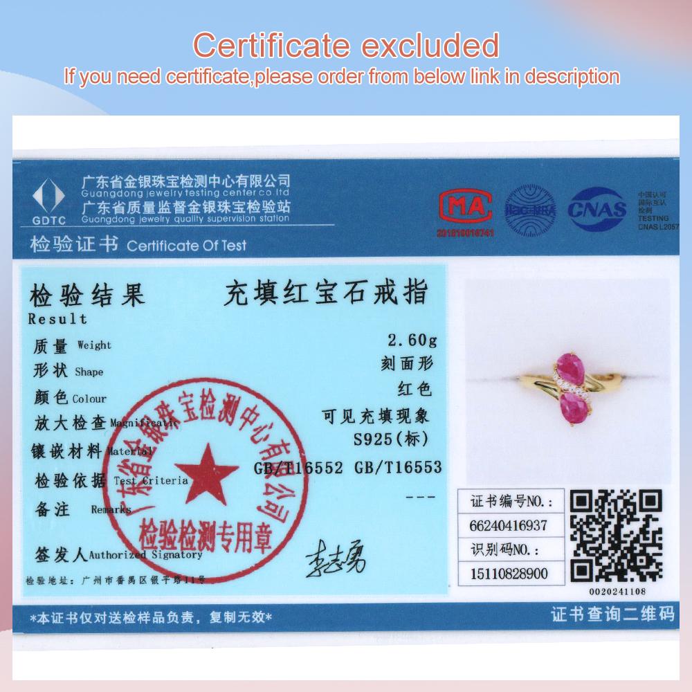 Кольцо с натуральным рубином, желтое золото 18 карат, серебро 925 пробы, легкая роскошная бижутерия для женщин и девочек, подарок на день рождения