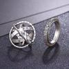 Metamorphic Astronomical Ball Ring for Men and Women Reversed Metamorphic Cosmic Ball Ring Retro Style Couple Necklace Jewelry