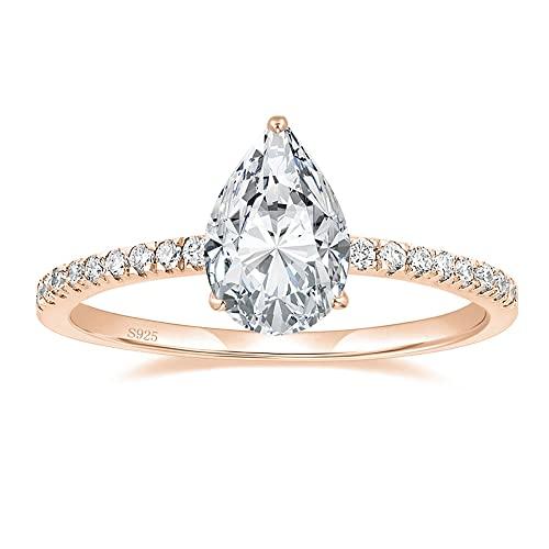 Кольца для помолвки из стерлингового серебра 925 пробы Trumium 2 CT с драгоценными камнями и кубическим цирконием, обручальные кольца для женщин, ювелирные украшения, подарки