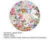 50 шт. Наклейки на багаж Номер 6 7 Водонепроницаемые декоративные многоразовые наклейки Съемные наклейки без следов Аксессуары для путешествий
