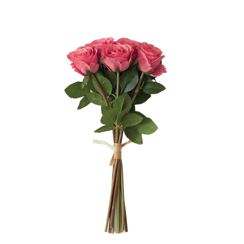 Realistic Simulation Rose Flower Real Touch Fake Flowers  Outdoor Garden Decor
