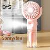 Handheld Fan Water Spray Cooling Fan with 4 Speed Settings Low Noise Rechargeable Battery Operated Misting Fan with Lanyard