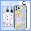 Soft case Oil Painting Phone Case For Blackview A95 Dirt-resistant Anti-dust Anti-knock Lanyard Flower Kickstand Durable