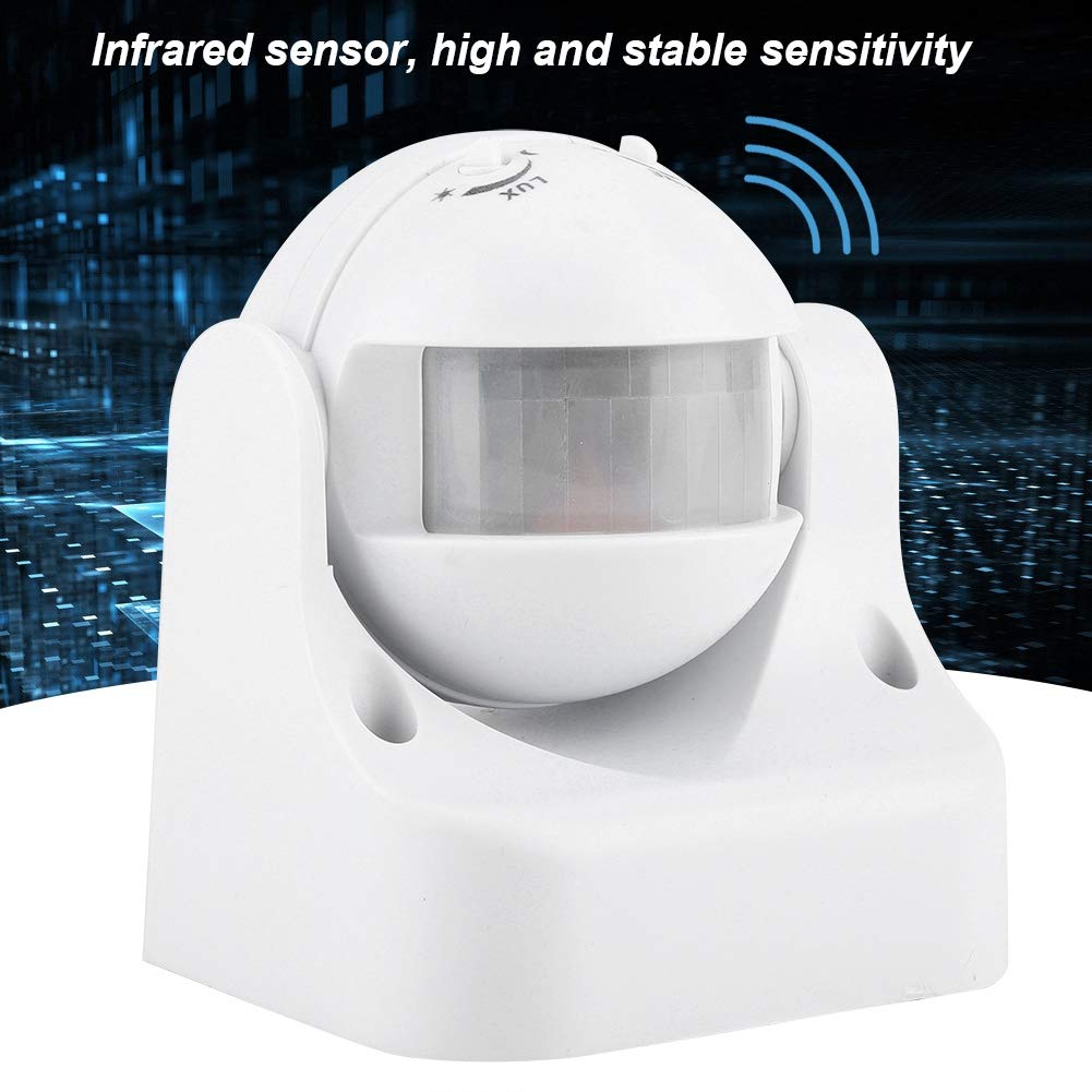 DOACT Датчик движения Датчик света ПВХ 6 IP44 Для наружного использования Датчик, Выключатель, Выключатель, Материал, 8.5 9.5см, Компактный, Регулируемый, Водонепроницаемый,
