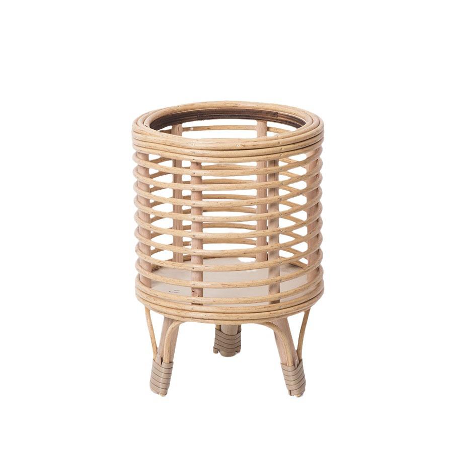 Подставка для цветочных горшков из ротанга в скандинавском стиле, напольная подставка для растений ручной работы для гостиных, балконов, отелей и домов отдыха — креативный декор.