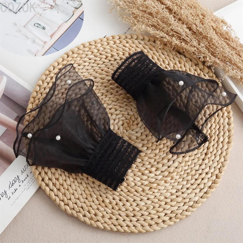 DIY Detachable Cuffs Cuff Extension Embroidery Lace Daisy Fake Sleeves Elastic Wild Wrist Pleated Organ Lolita Fake Sleeves