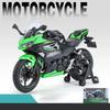 1/12 Kawasaki Ninja 400 Сплав Литой Модель Мотоцикла Коллекция Транспортных Средств Звук и Свет Внедорожный Автоцикл Игрушечная Модель Автомобиля