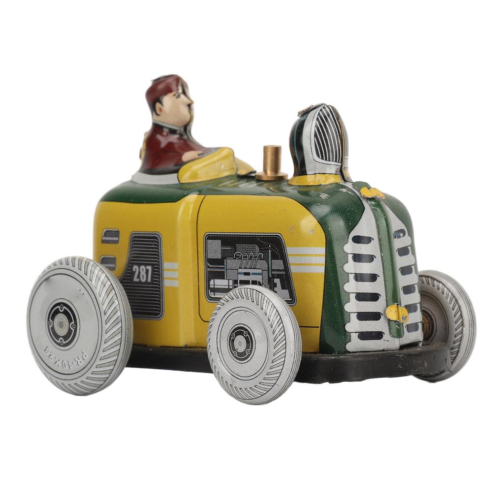 Wind Up Vintage Car Toy Iron Clockwork Retro Car Model Figure Photography Prop Decoration for