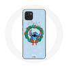 Case for Samsung Galaxy A03 Stitch Snow Merry Christmas Blue