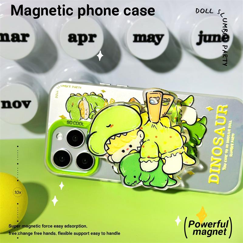 Матовый магнитный чехол Zhitai для iPhone 15P/13, iPhone 12 и Huawei Mate 60 с подставкой.