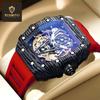 Лучший Бренд Взрывные Автоматические Полые Механические Часы Miller Модные Мужские Спортивные Часы Модные Трендовые Механические Часы