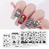 Chrismas Snowflake Nail Stamping Plates Xmas Stamp Templates Snow Image Printing Stencil Tool Accessoire Nails Art