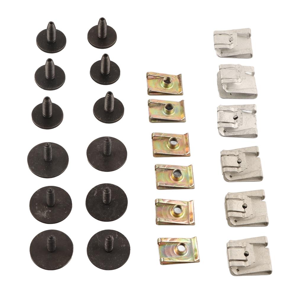 24pcs Engine Undertray Fasteners Clips Screw MC3003 Replacement for Benz C‑Class W203 W204 CL203