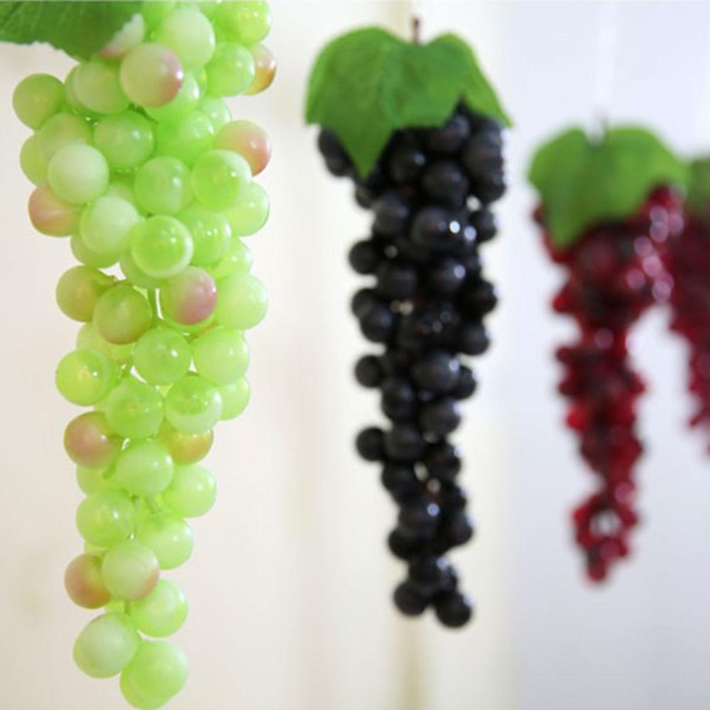 Садовая вечеринка Декоративный пластиковый реалистичный домашний декор Искусственные фрукты Имитация винограда