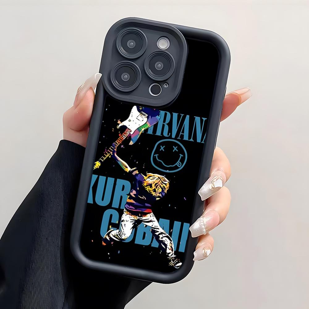 Чехол для телефона Rock Band N-Nirvana Для IPhone 17 Pro Max 15 Pro 16 14 Plus 12 13 Mini 11 Pro Ударопрочный чехол