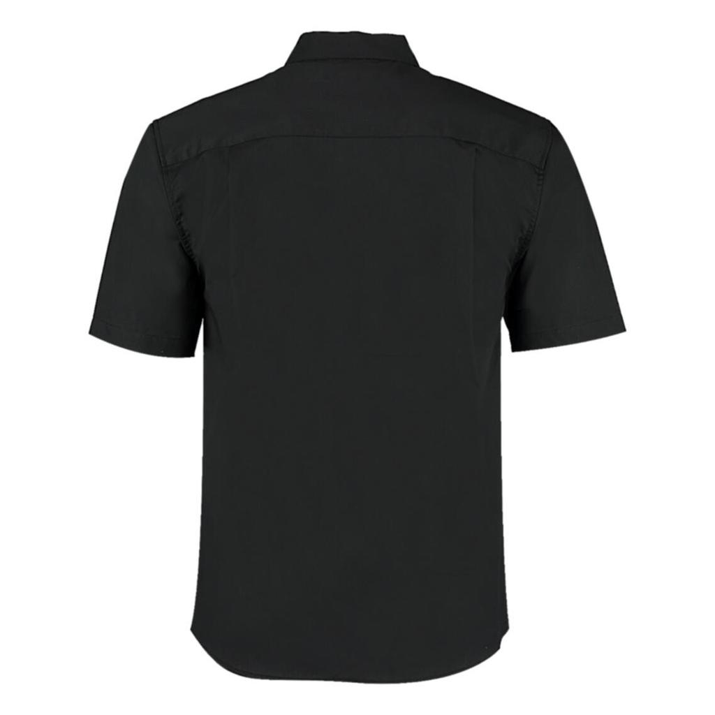 BARGEAR Mens Mandarin Collar Tailored Short-Sleeved Chef Shirt
