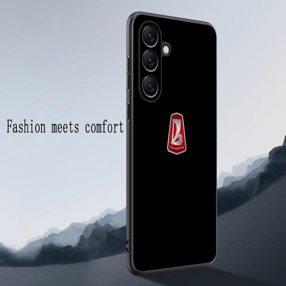 Cool car L-la-Da fashion logo design Phone Case For Samsung Galaxy S26 S25 S24 S23 S22 S21 Plus Ultra Note20 Soft Black