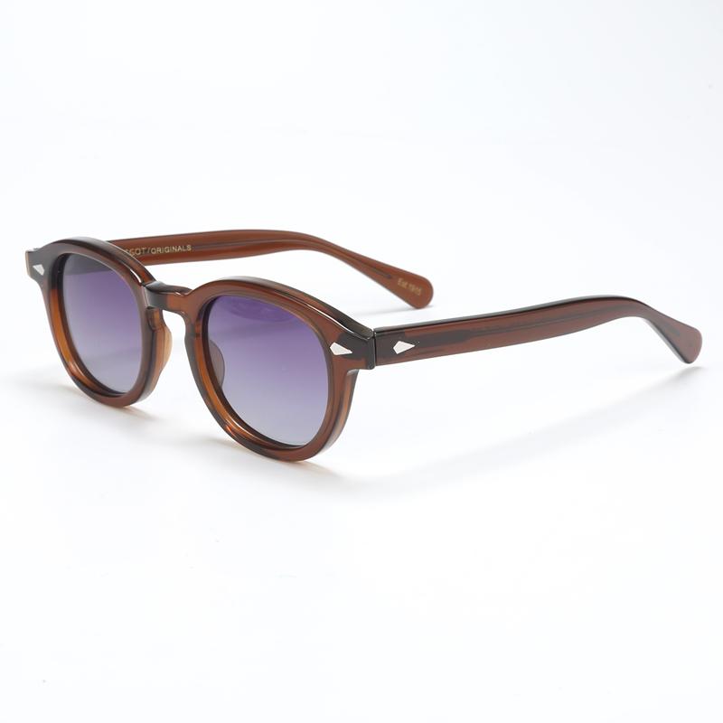 Fashion Polarized Sunglasses Men UV400 Johnny Depp Lemtosh Brand Designer Sun Glasses For Male Retro Acetate Frame Oculos
