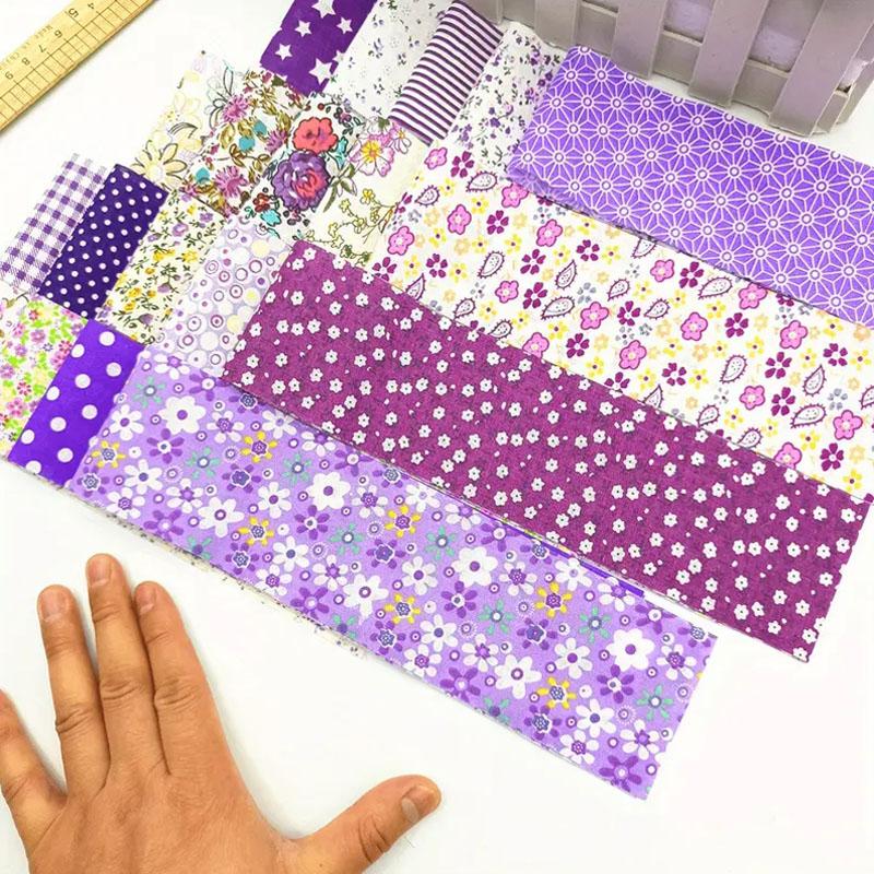 40 шт./набор однотонный фиолетовый лоскутное одеяло рулет для рукоделия шитья своими руками поделок, 6,5 см x 50 см