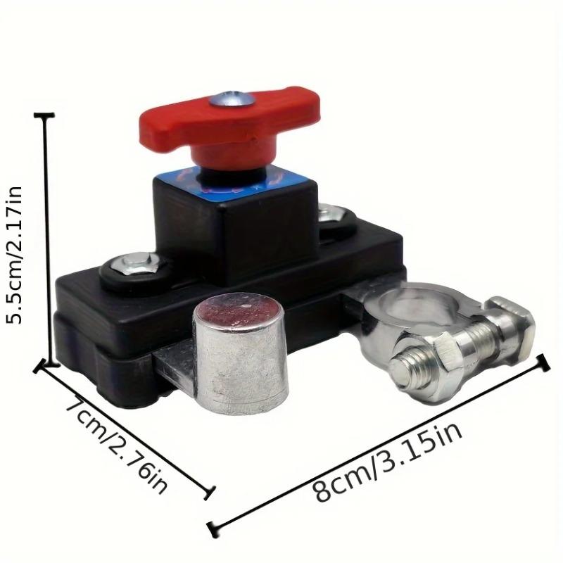 Manual/Auto Car Battery Disconnect Switch - 12V/24V Circuit Breaker with Anti-Leakage Protection for Universal Auto Use