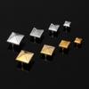 100pcs Square Rivet Metal Studs Spikes Nail Punk Shoes Belt Clothing Decor DIY