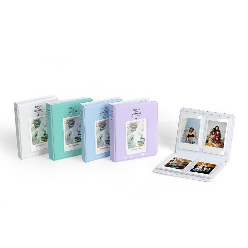 Альбом на 64 кармашка Fujifilm Instax Mini – Футляр для фотографий на свадьбу, Хранение мгновенных карточек, Памятный подарок