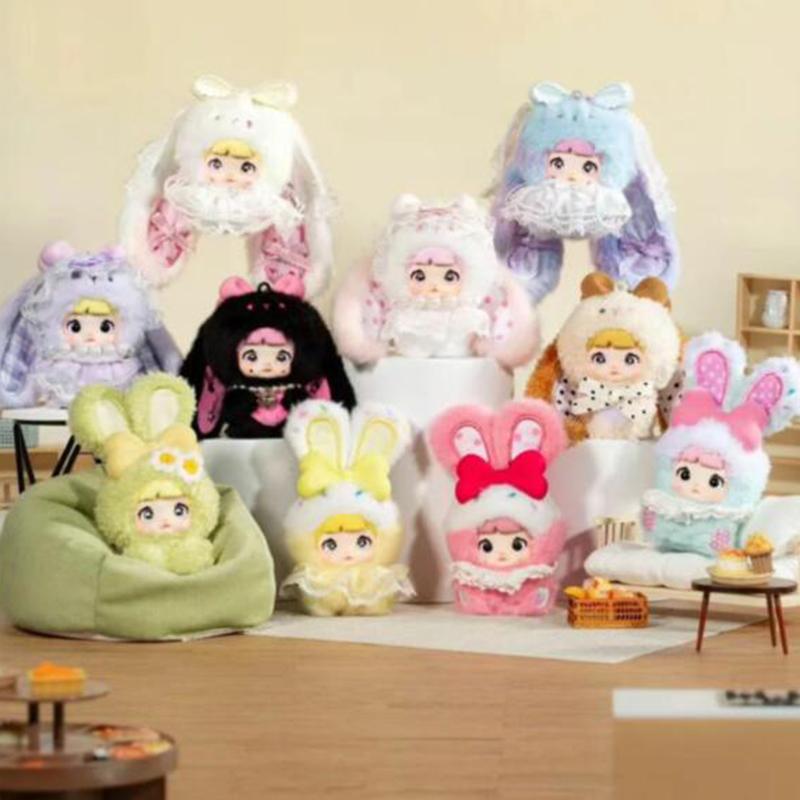 Новая 100% Оригинальная Серия 'Медовый Кролик' Nommi из Клейкого Риса Blind Box Mi Bao V2 Плюшевая Игрушка Подвеска для Сумки Девочка День Рождения Идеальный Подарок