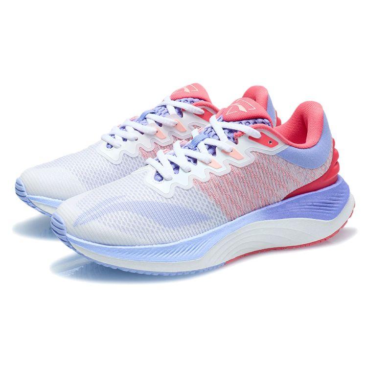 Li Ning Yue Ying светоотражающие амортизирующие нескользящие износостойкие низкие кроссовки для бега женские кроссовки белые красные фиолетовые ARHR128-6