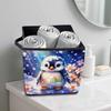 Penguins and Flowers 5D Diamond Painting Storage Basket Full Round Drill Mosaic Diamond Embroidery Cross Stitch Kits Home Decor Home Decor