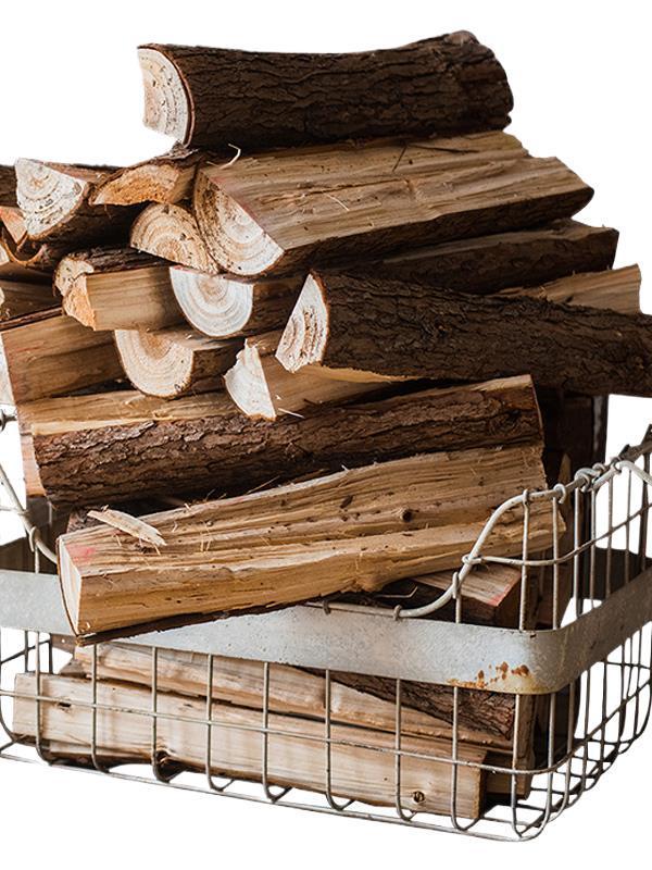 Firewood Display Ornament for Fireplace, Window, or Coffee Shop Decor